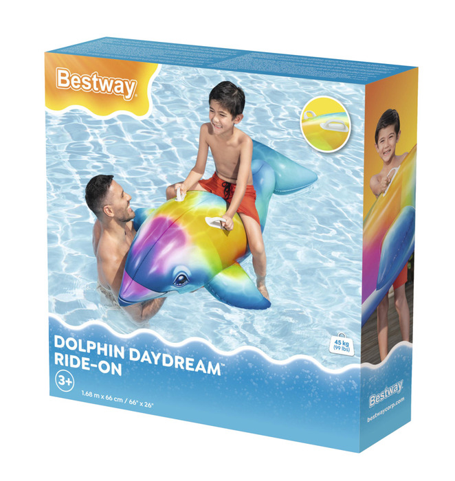 Bestway Dolphin Daydream badedyr 168 x 66 cm